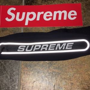 Supreme reflective running waist bag